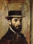 Edgar Degas Portrait oil